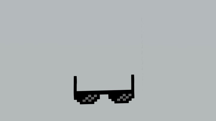 Minecraft Sunglasses 3D Model