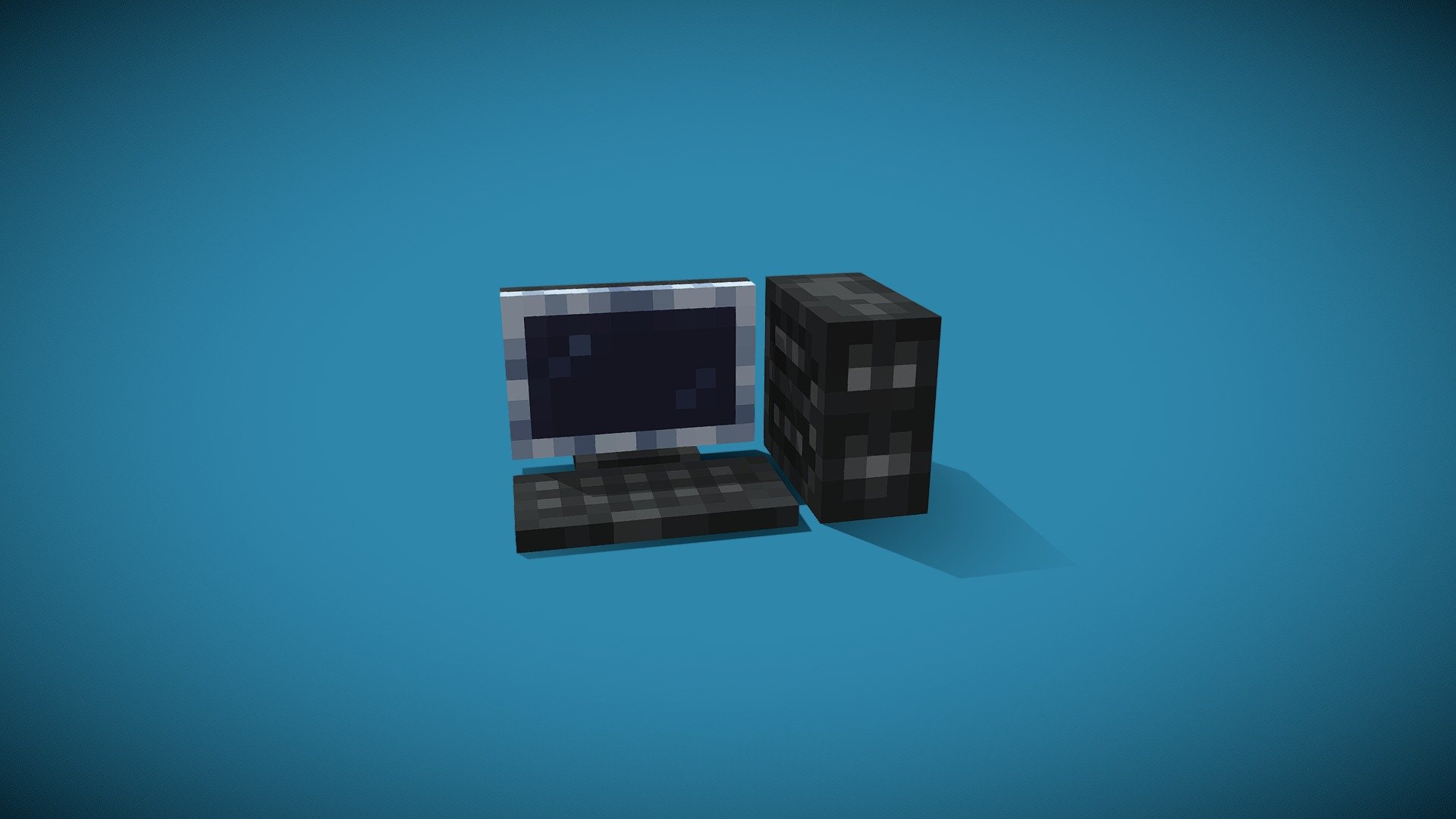 Computer - Minecraft - 3D model by Gabriel Aplok (@GabrielAplok ...
