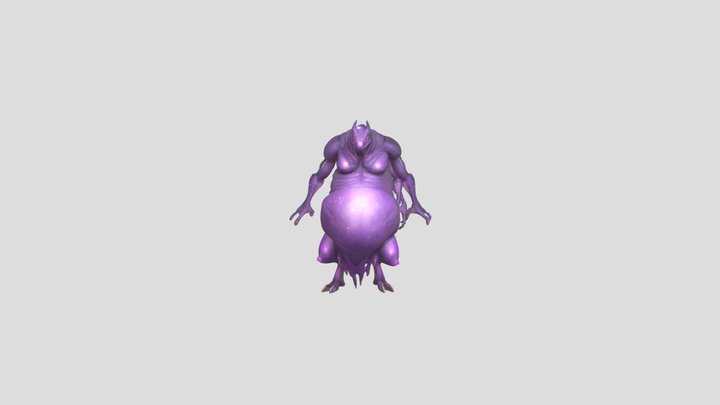 Demonic Explosive Boomer 3D Model