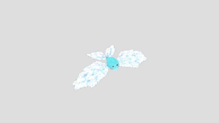 bird whale/ cute fantasy creature 3D Model