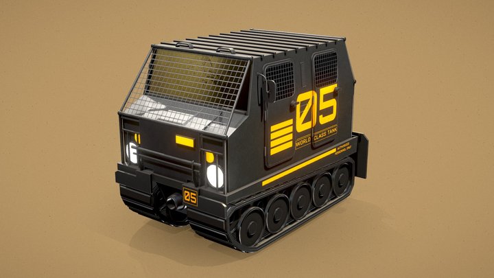 Cartoonish Car 3D Model