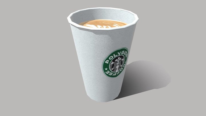 Paper cup of coffee 3D Model
