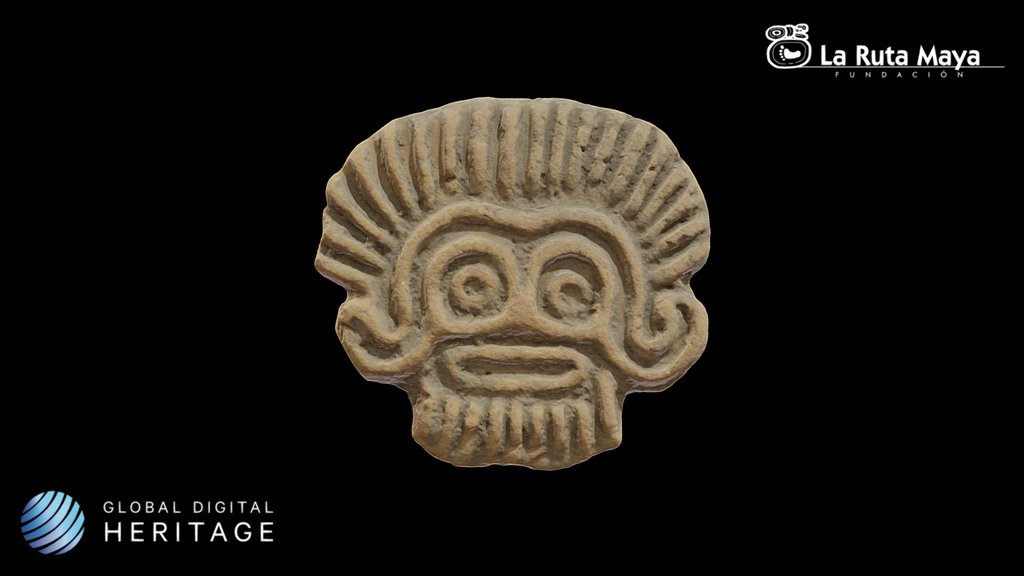 Stamp or seal with the image of Tlaloc