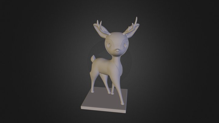 The Deer - Louanne 3D Model