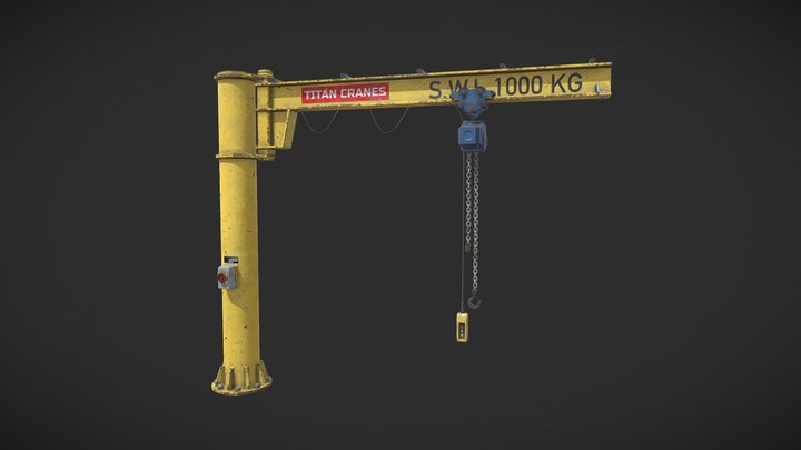 Jib Crane 3D Model
