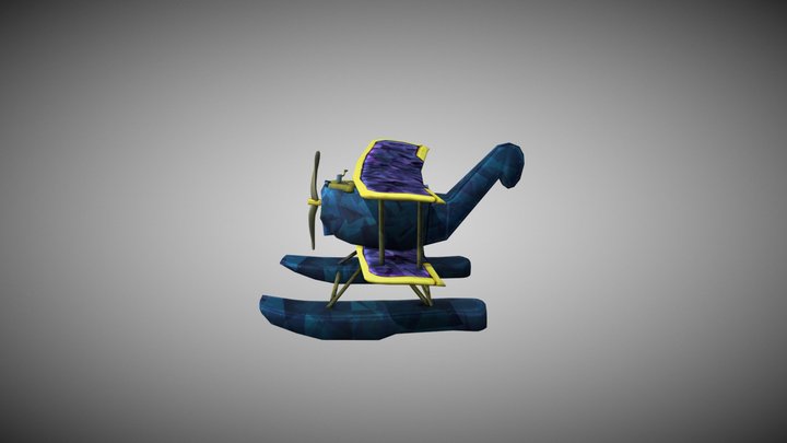 Boeren Danté Game Art Plane 3D Model