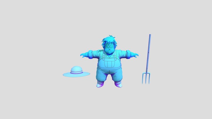 Farmer 3D Model