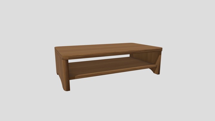 Wooden Coffee Table – Modello 3D gratuito STL