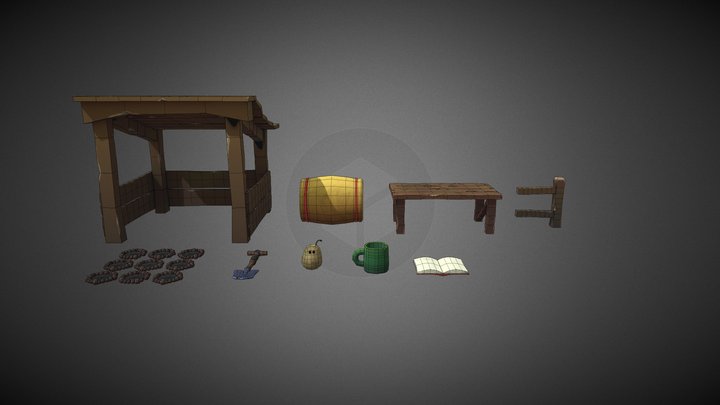 Personal game project : Game assets 3D Model