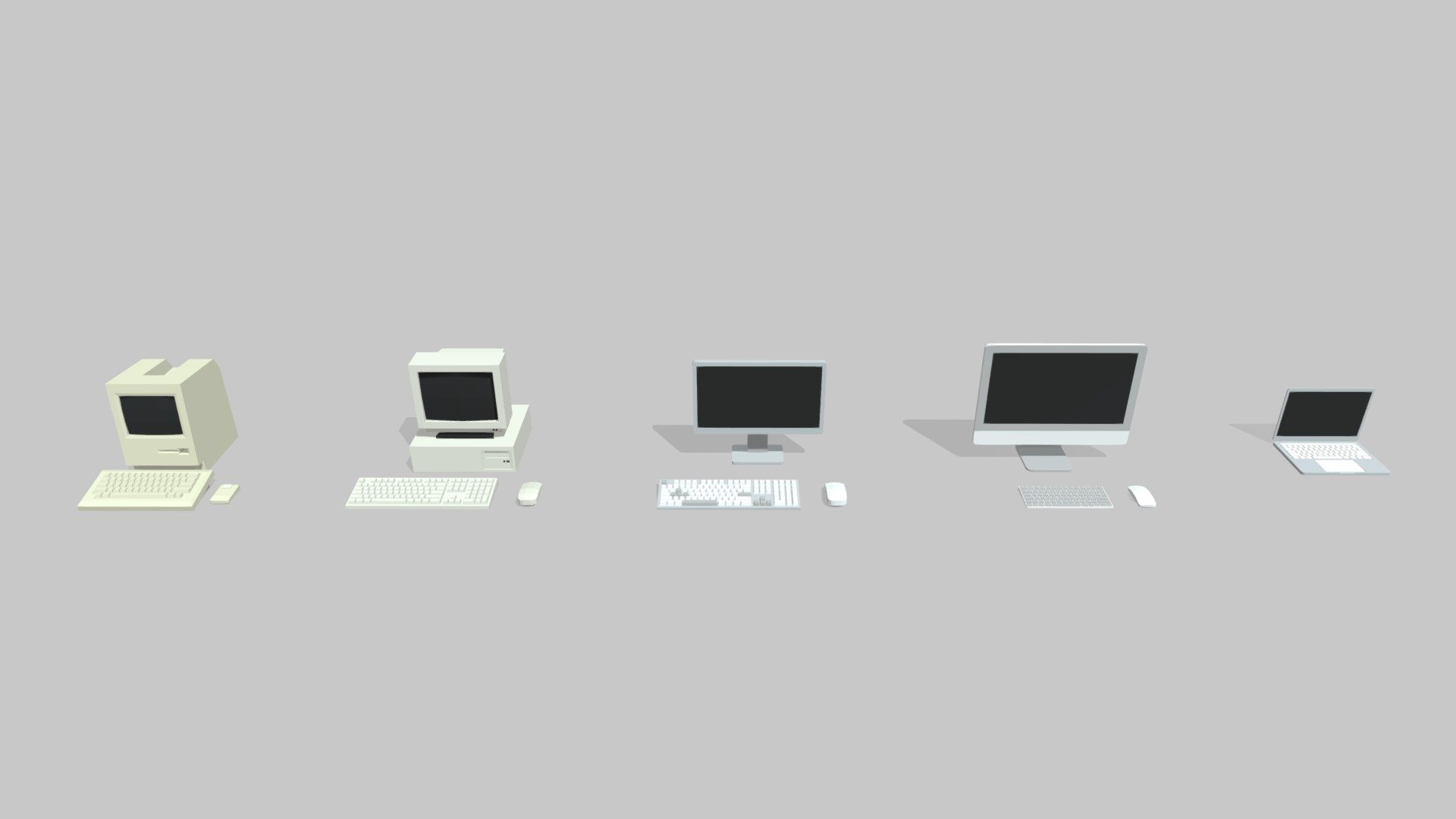 Computer And Gadgets - Download Free 3D model by JustBlender [b9e448f ...