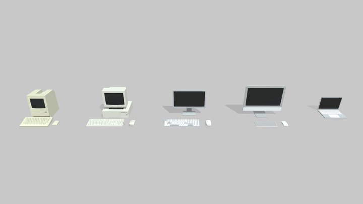 Computer And Gadgets 3D Model