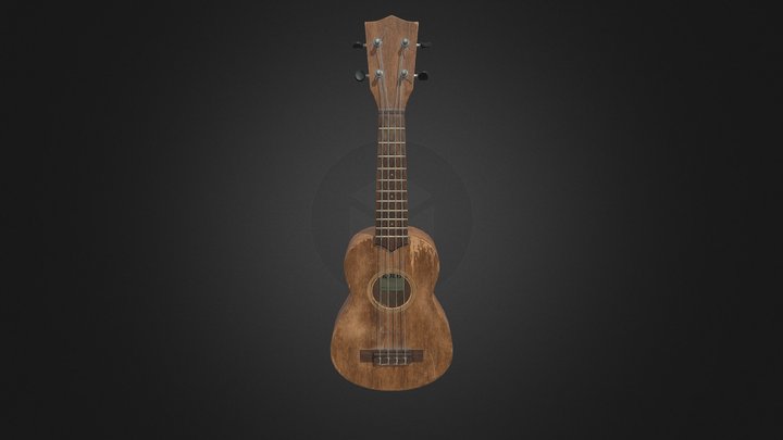 Ukulele 3D Model