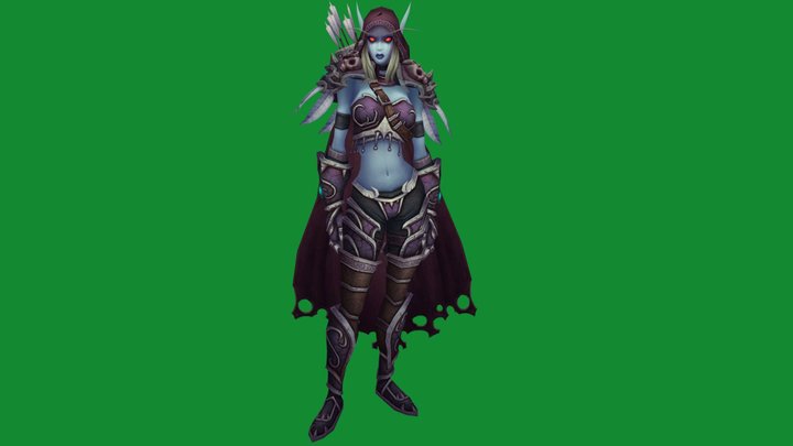 Lady Sylvanas - World of Warcraft (in progress) 3D Model