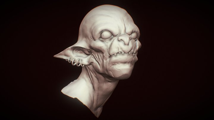 Goblin bust Sculpt 3D Model