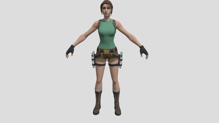 Fortnite: Lara Croft v2 3D Model
