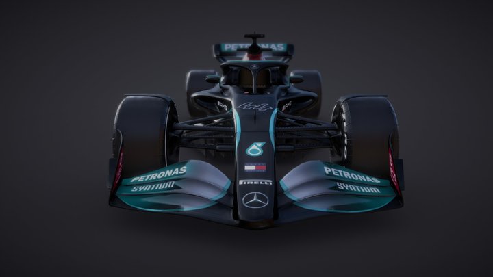 F1 Mercedes W13 Concept 3D Model