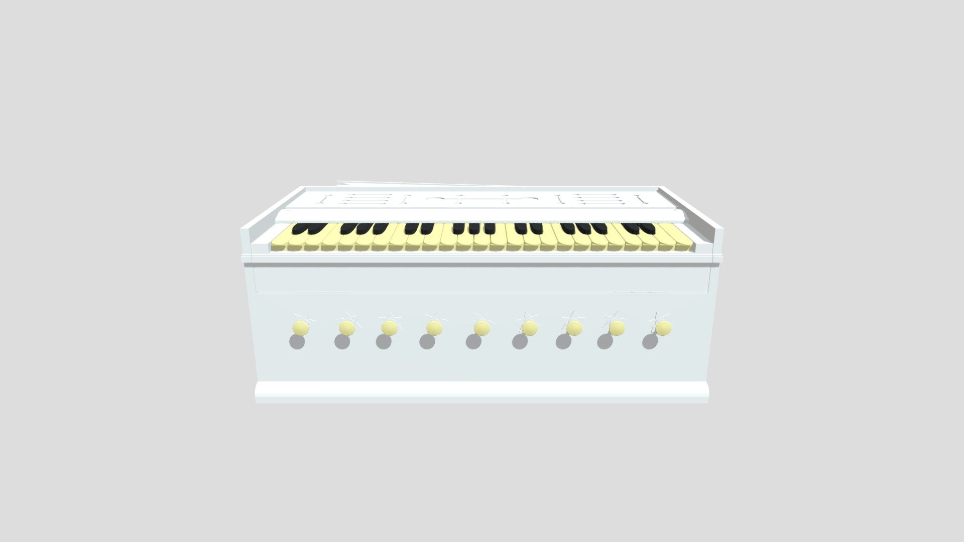 Harmonium 3D model by krishanu.d007 [b9e87f0] Sketchfab