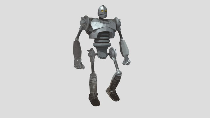 Iron Giant Walking 3D Model
