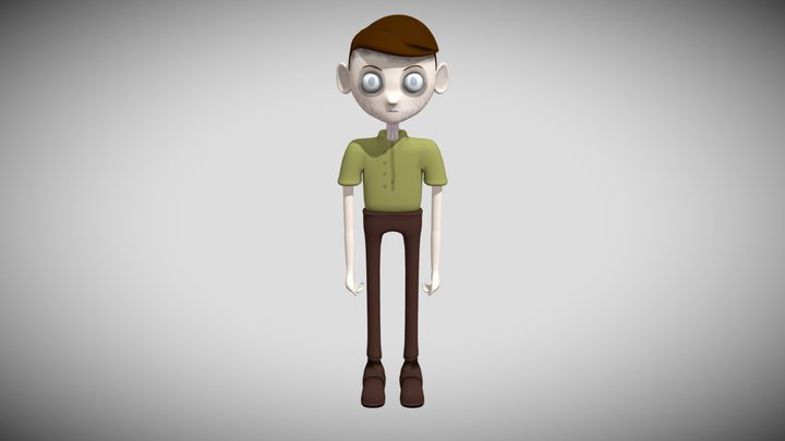 Daemonic boy 3D Model