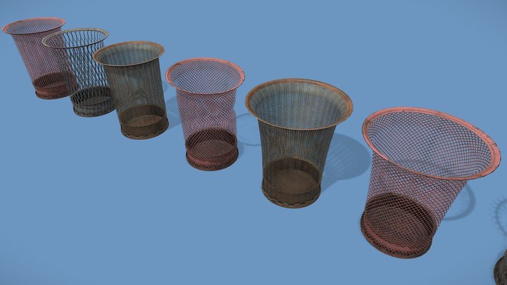 Large Plastic Garbage Bin 3D Model - 3D Models World