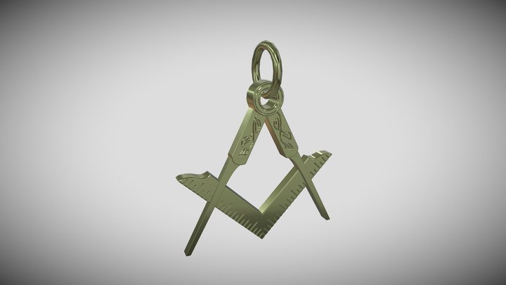 Masonic Pendant 3D Model