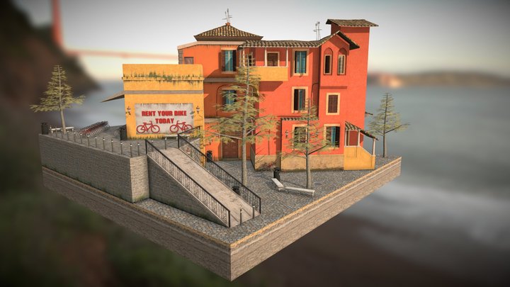 Rome City Scene Daniel Patyk DAE 3D Model
