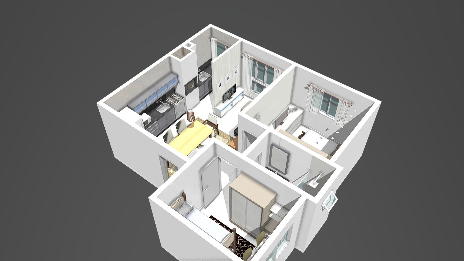 Lavoro 360º - Apartamento 104 - RA 3D Model