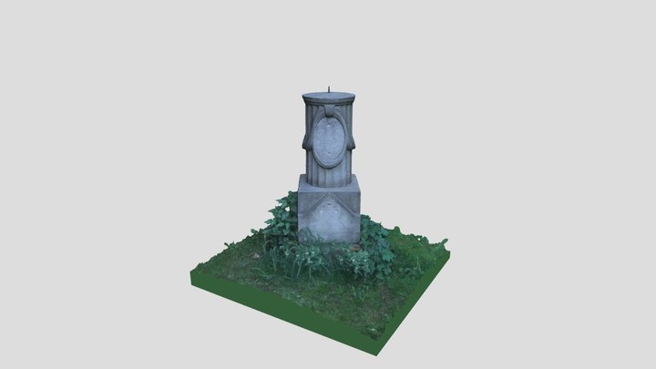 Duchcov - Sady Boženy Němcové (Socha) 3D Model