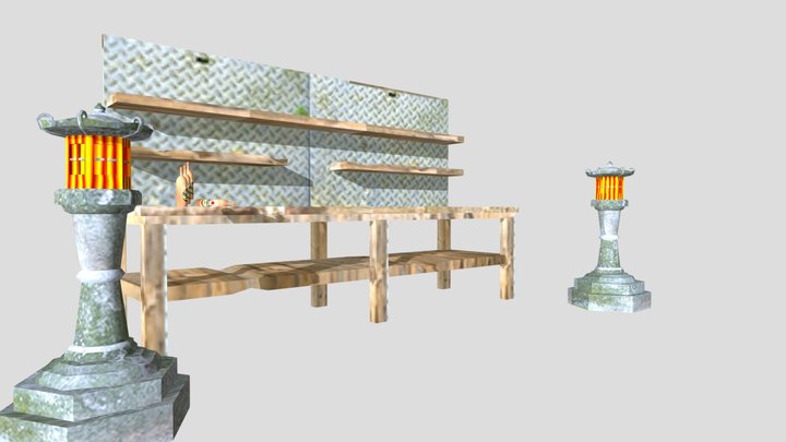 Forest_Loner - 3 Simple Props 3D Model
