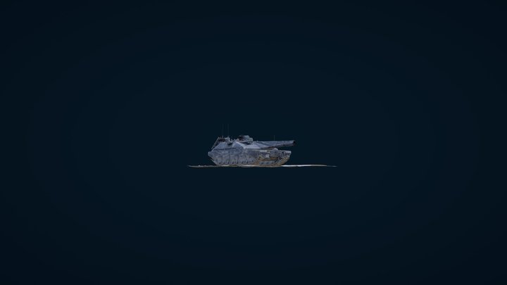 Pan Spatial TPS-002 Modern Armor Tank 3D Model