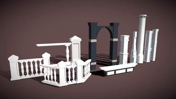 Columns 3D Model