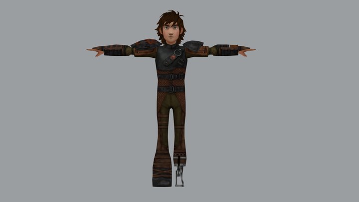 PC Computer - School of Dragons - Hiccup 3D Model