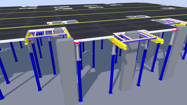 Horizontal Formworks 3D Model