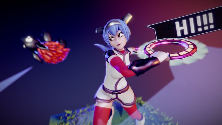 Lea (CrossCode) 3D Model