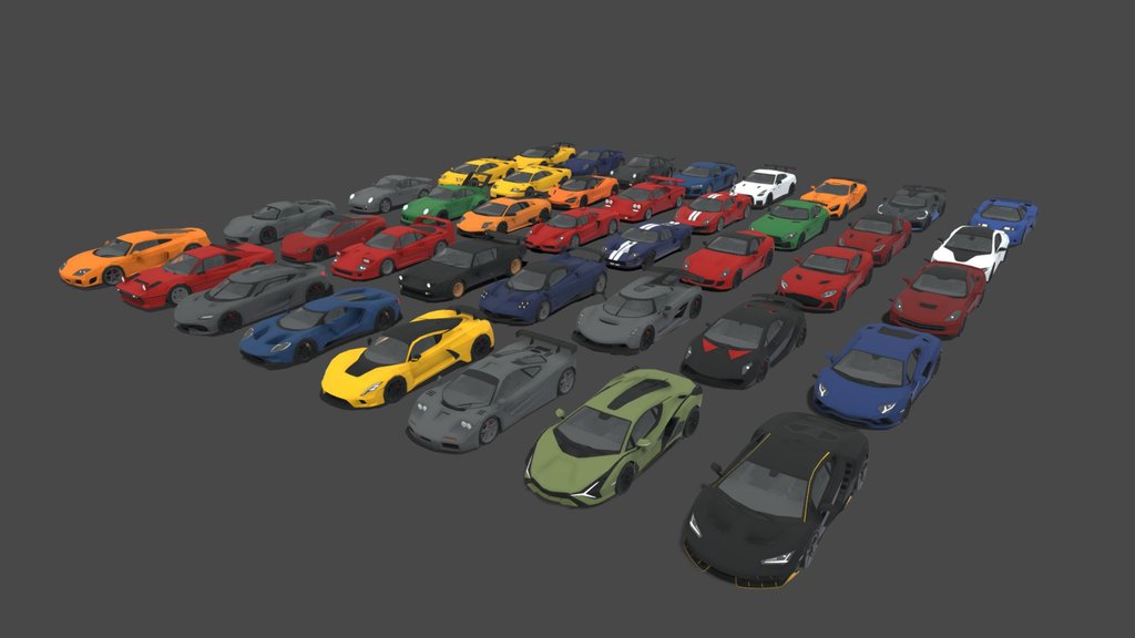 Low Poly Cars A 3d Model Collection By Davidbillmanoy Davidbillmanoy Sketchfab 7371