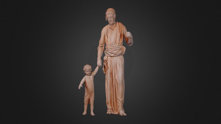 Statua San Giuseppe HD 3D Model