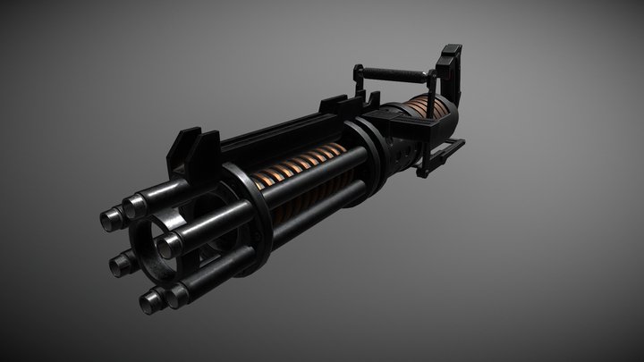 Z6 Minigun 3D Model