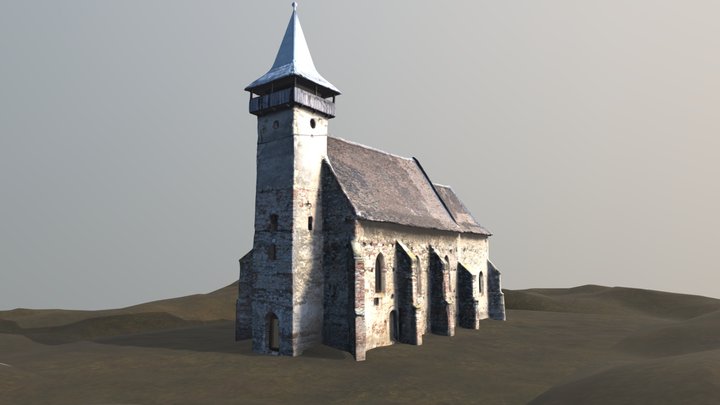 Santimbru Church With Interior 3D Model