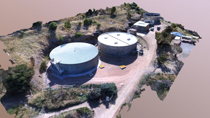 Water Treatment Plant 3D Model