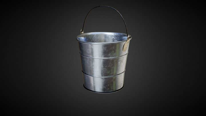 Metal Bucket 3D Model