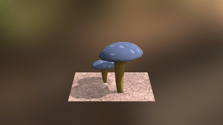 (XB1101 - 02) Funky Toadstool 3D Model