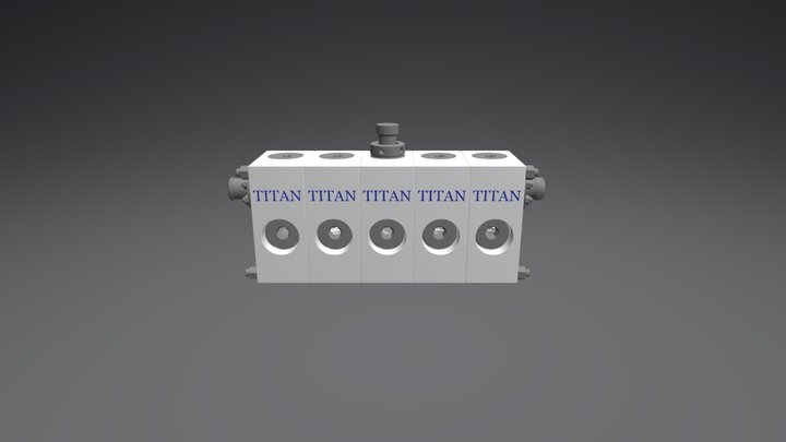 3000 Titan Fluid End 3D Model