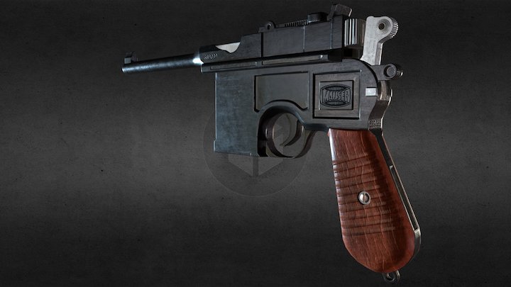 Mauser c96 PBR 3D Model