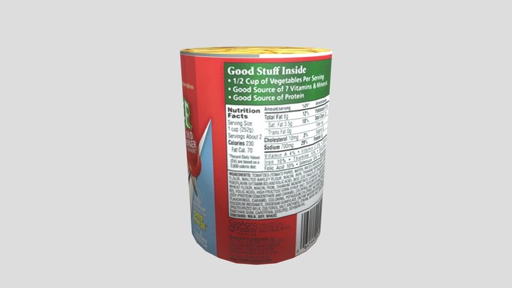 Can of Chef Boyardee 3D Model