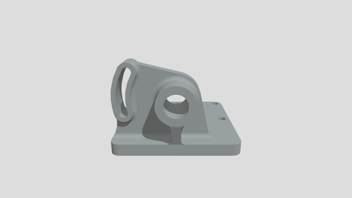 Casted Hard Surface Industrial Part 4 3D Model