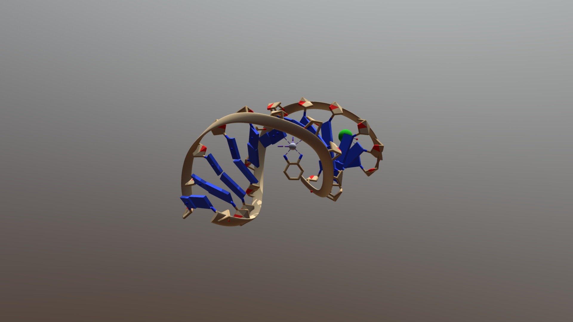 Oxaliplatin bound to DNA