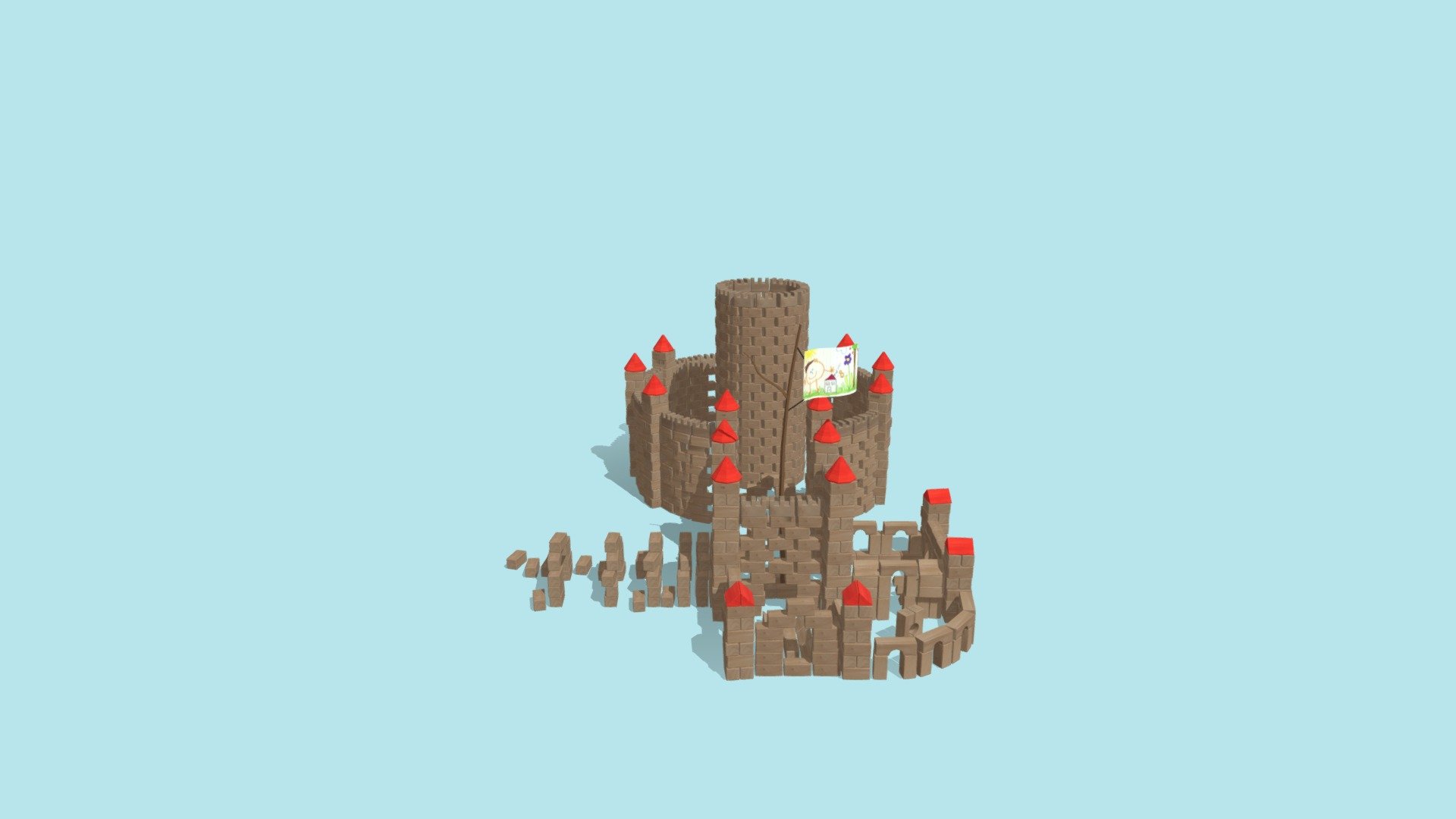 blockcastle - 3D model by jdcurrey8 [b9f99c2] - Sketchfab