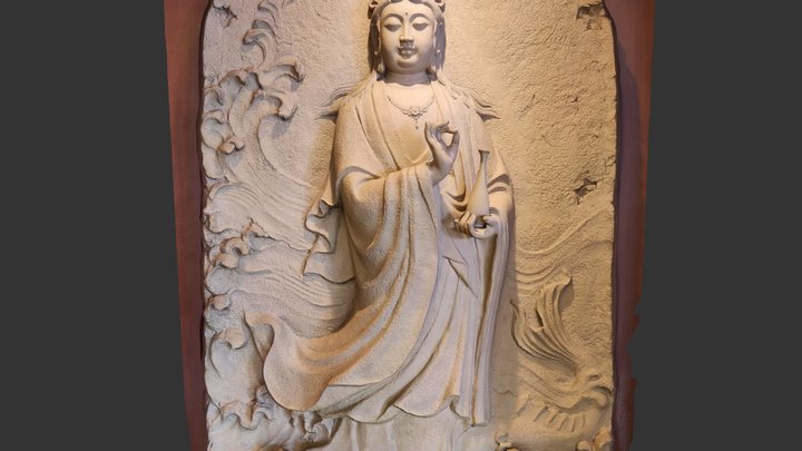 FGS embossed Buddhist statue 3D Model