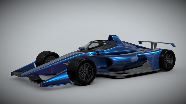 Indycar Oval Version 3D Model