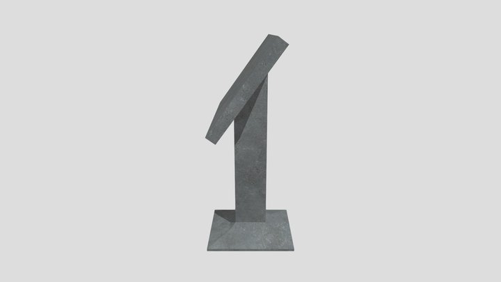 Information Podium 3D Model